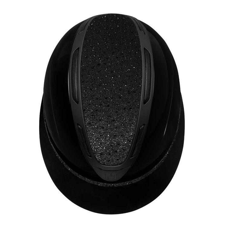 Equestro Women Apocalypse Helmet with Diamonds Black