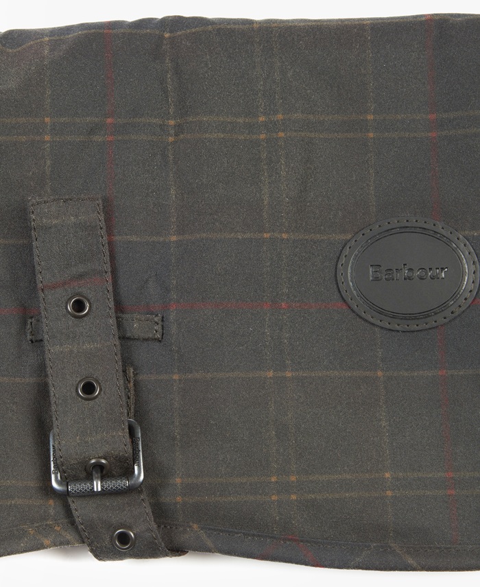 Barbour Waxed Tartan Dog Coat