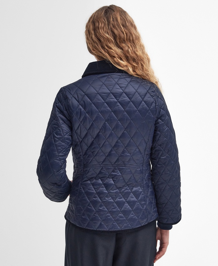 Barbour Beadnell Fitted Quilted Jacket Ladies Navy