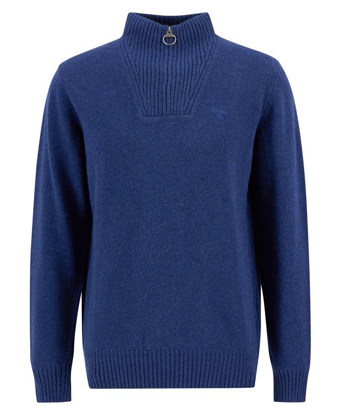 Barbour Essential Lambswool Half Zip Knitted Jumper