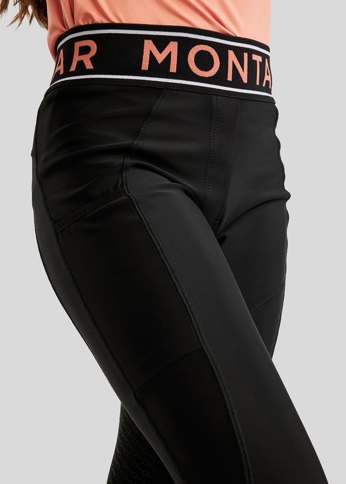Montar MoAVA VIV Elastic Waist Riding Leggings Black
