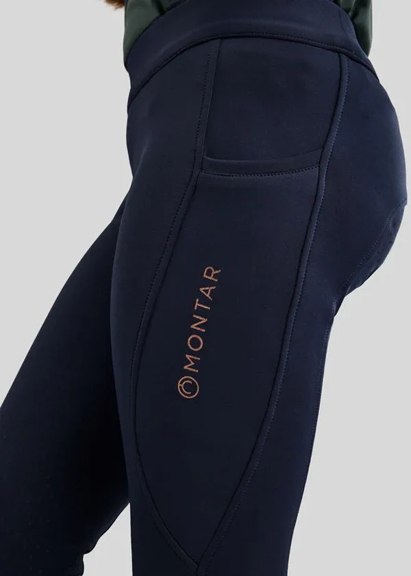 Montar MoWinnie Junior Pull-on Riding Leggings Navy