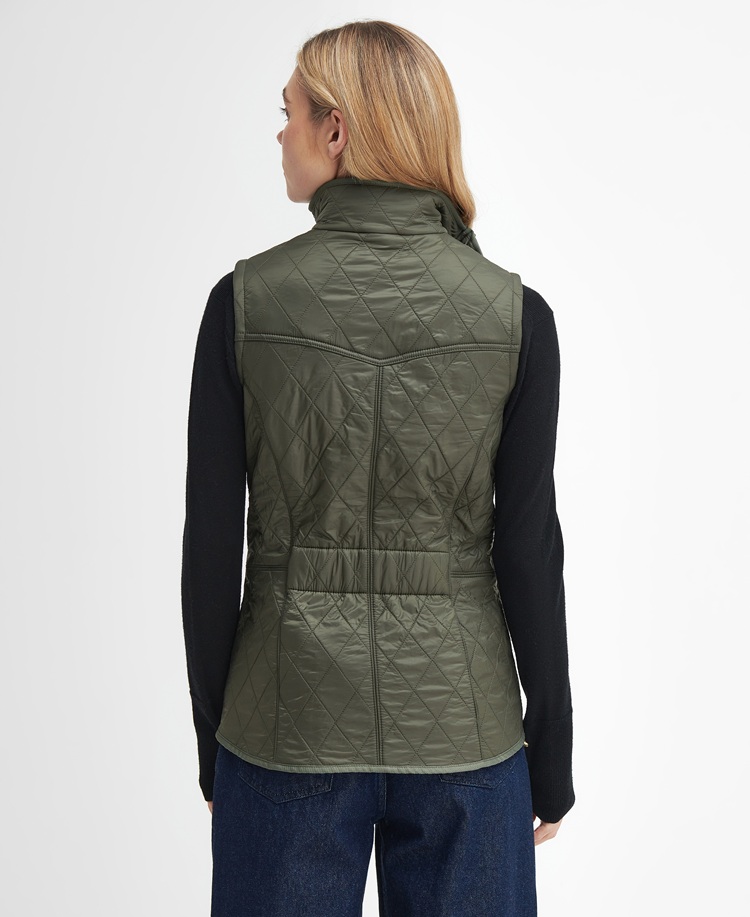 Barbour Cavalry Quilted Gilet Ladies Olive