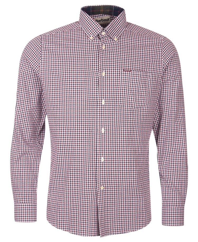 Barbour Padshaw Tailored Fit Shirt Rich Red