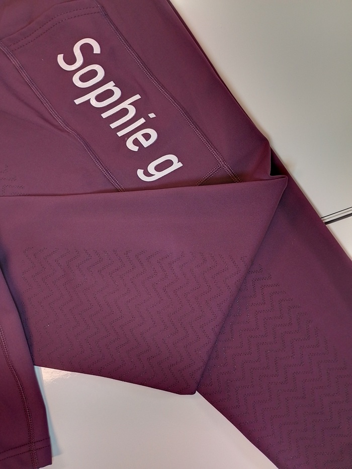 Sophie G Girl's Riding Tights Plum