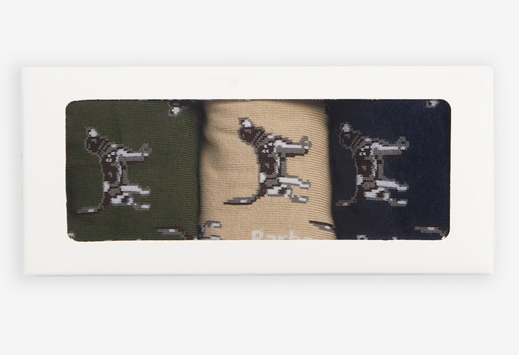 Barbour Pointer Dog Socks Gift Box