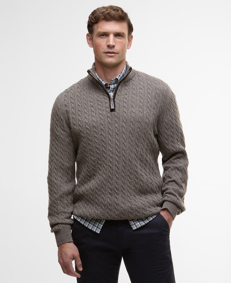 Barbour Ramsden Half Zip Knitted Jumper